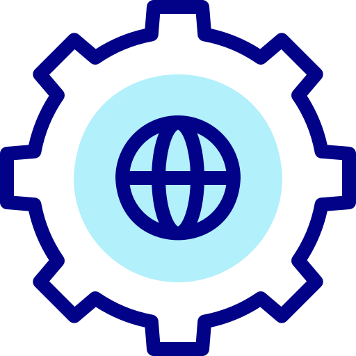 Cogwheel Detailed Mixed Lineal color icon