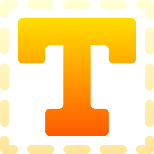typografia Basic Gradient Gradient ikona