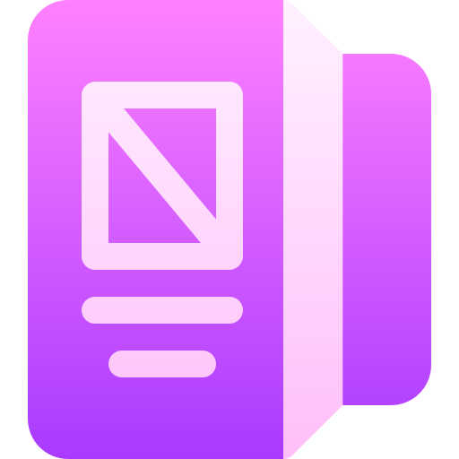 パンフレット Basic Gradient Gradient icon