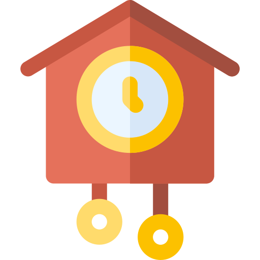 reloj cucú Basic Rounded Flat icono