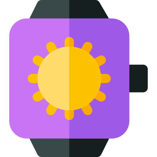 orologio intelligente Basic Rounded Flat icona