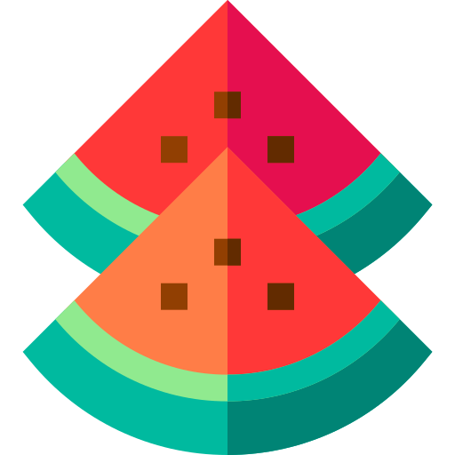 Watermelon Basic Straight Flat icon