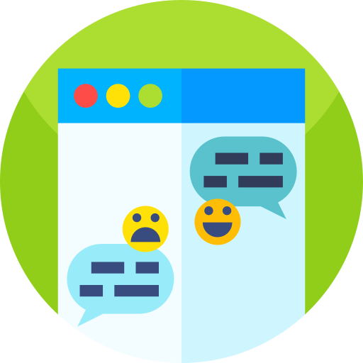 chatten Geometric Flat Circular Flat icon