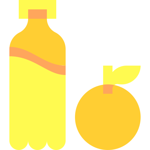 Orange juice Basic Sheer Flat icon