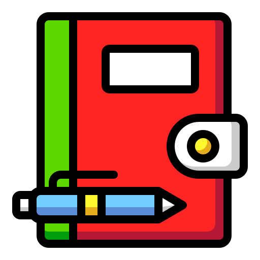 Adress book Generic Outline Color icon