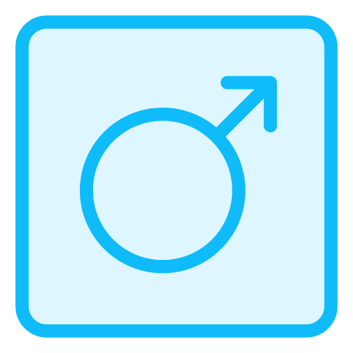 männlich Generic Outline Color icon