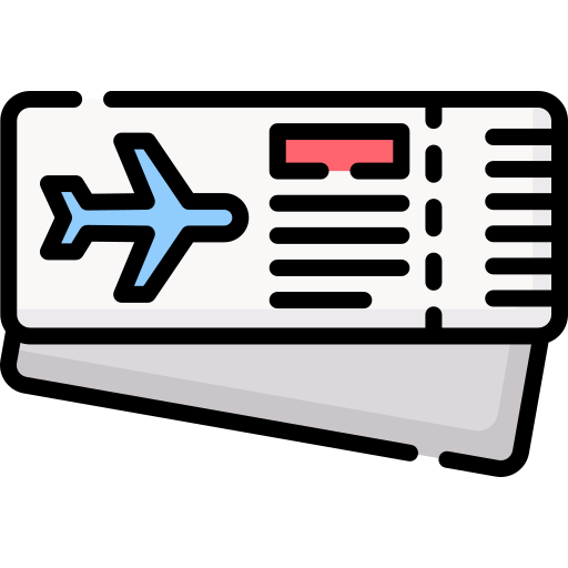 biglietto aereo Special Lineal color icona