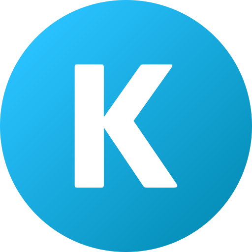 lettera k Generic Flat Gradient icona
