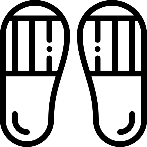 Шлепки Detailed Rounded Lineal иконка