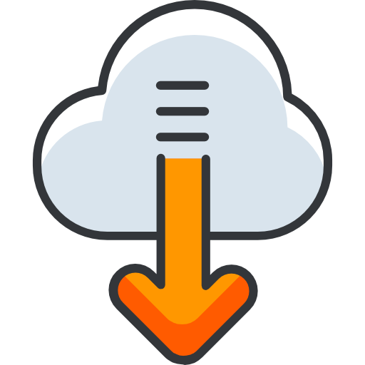 Cloud computing Roundicons Premium Lineal Color icon