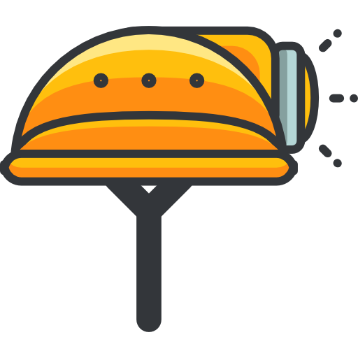 Helmet Roundicons Premium Lineal Color icon