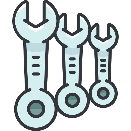 Wrench Roundicons Premium Lineal Color icon