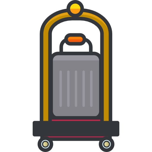 bagaż Roundicons Premium Lineal Color ikona
