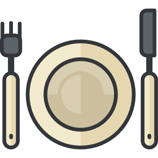 restaurant Roundicons Premium Lineal Color icon