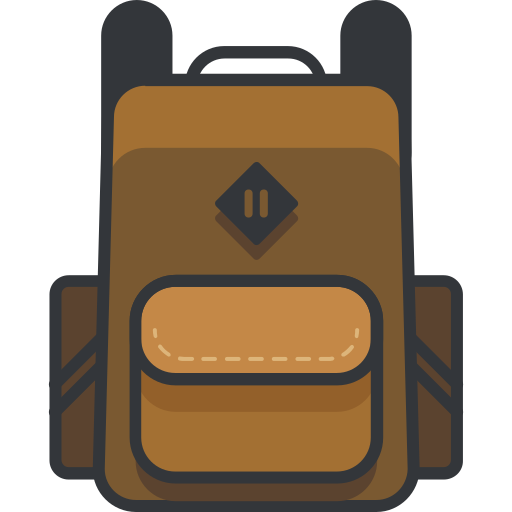 Backpack Roundicons Premium Lineal Color icon