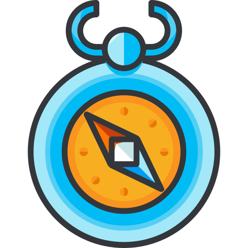 Compass Roundicons Premium Lineal Color icon