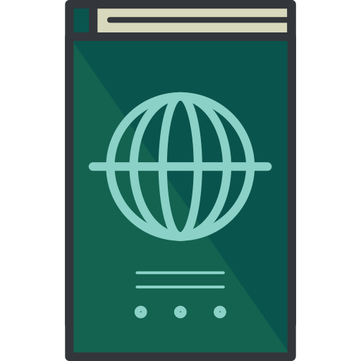 Passport Roundicons Premium Lineal Color icon