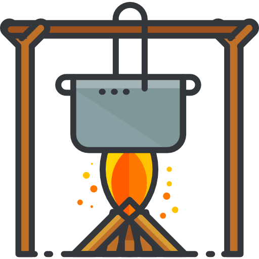 lagerfeuer Roundicons Premium Lineal Color icon