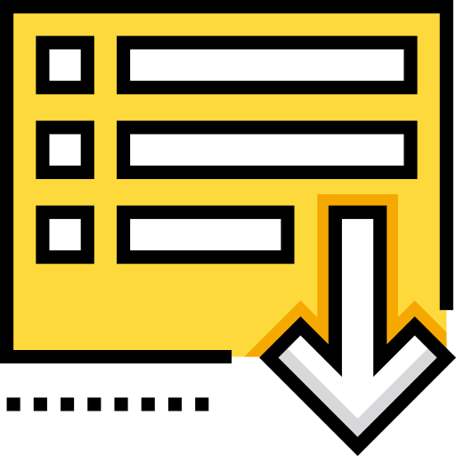 Sort Detailed Straight Lineal color icon