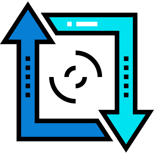 retweet Detailed Straight Lineal color icono