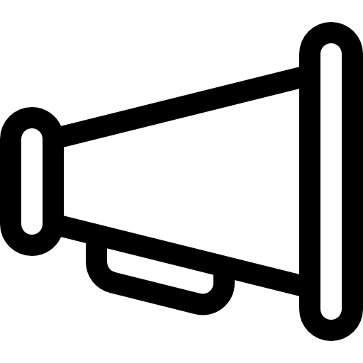 Megaphone Basic Rounded Lineal icon