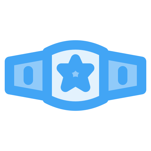 cinturón de campeón Generic Blue icono