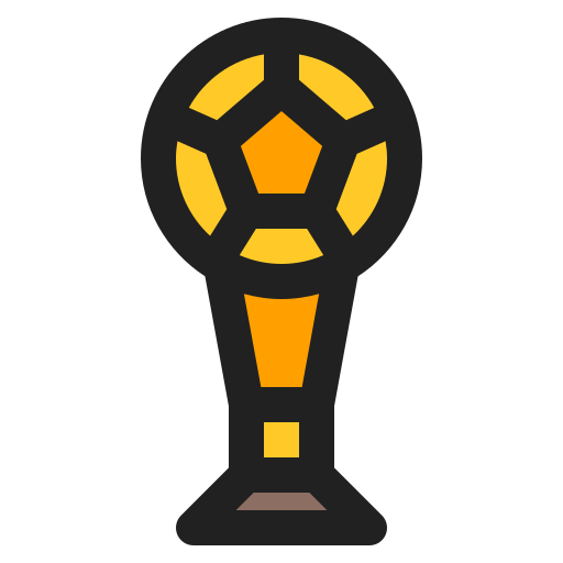 copa de fútbol Generic Outline Color icono