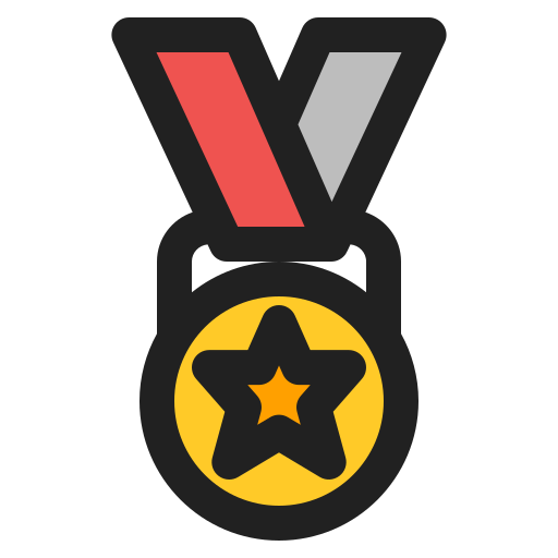 Medal Generic Outline Color icon