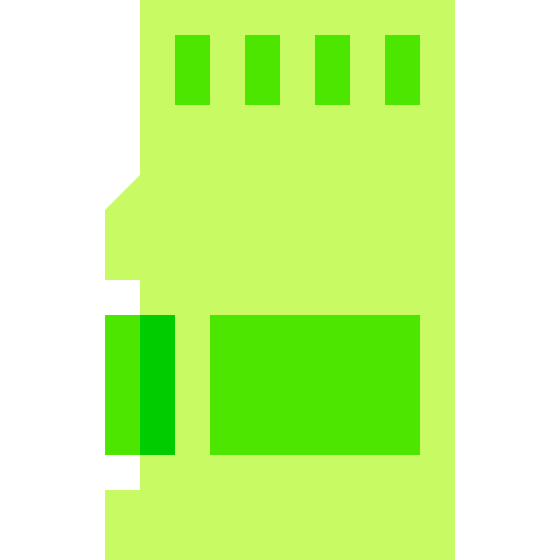 tarjeta de memoria Basic Sheer Flat icono