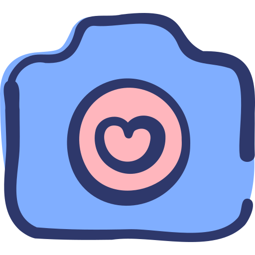 Camera Basic Hand Drawn Lineal Color icon