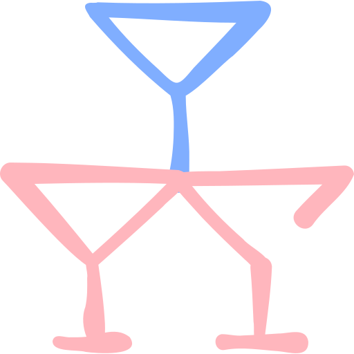 шампанское Basic Hand Drawn Color иконка