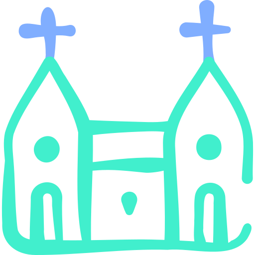 教会 Basic Hand Drawn Color icon
