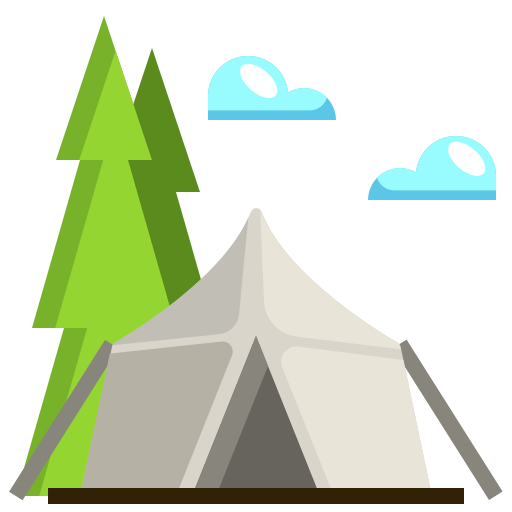 Лагерь Generic Flat иконка