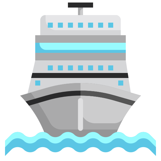 Cruise ship Generic Flat icon