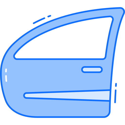 자동차 문 Generic Blue icon