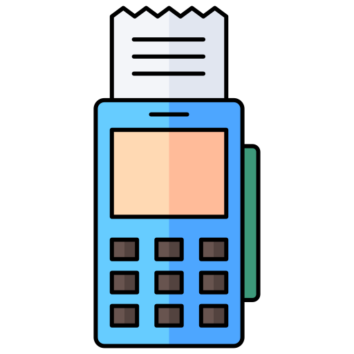 Pos terminal Generic Thin Outline Color icon