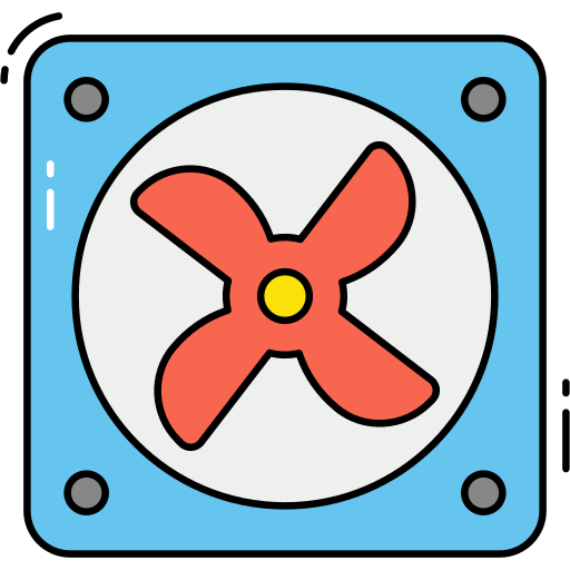 wentylator Generic Thin Outline Color ikona