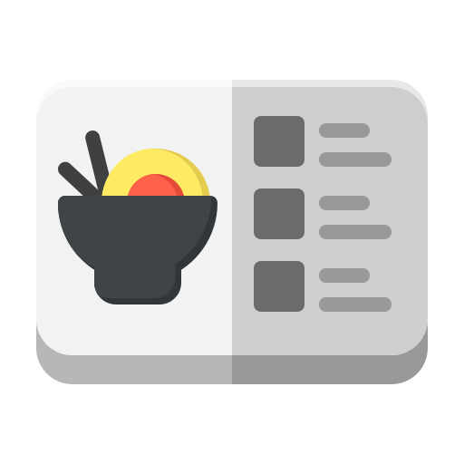 레스토랑 메뉴 Generic Flat icon