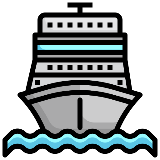 kreuzfahrtschiff Generic Outline Color icon