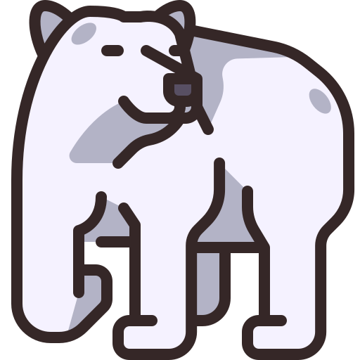 Полярный медведь Generic Outline Color иконка