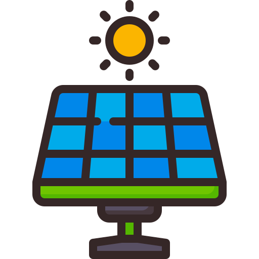 painel solar Generic Outline Color Ícone