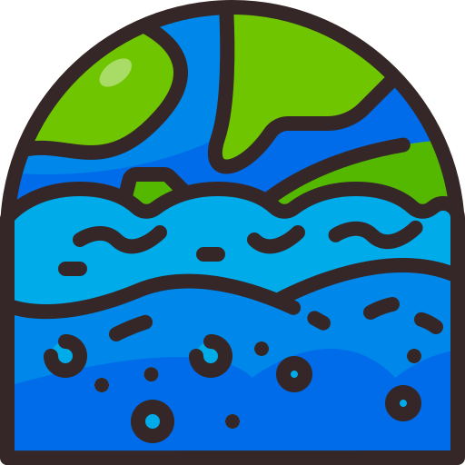 inundación Generic Outline Color icono
