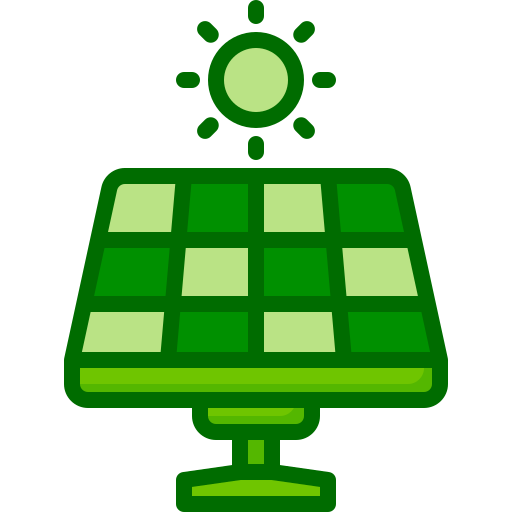 panel słoneczny Generic Outline Color ikona