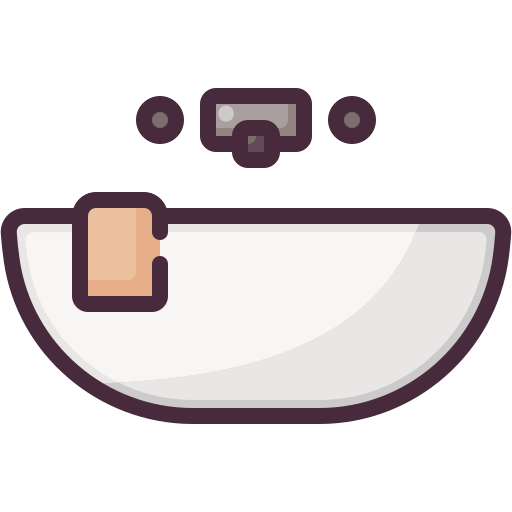baño Generic Outline Color icono