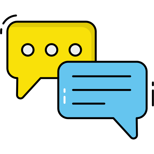 Discussion Generic Thin Outline Color icon