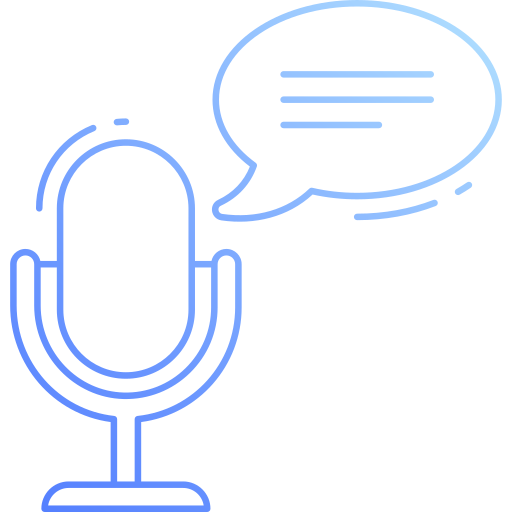 Voice message Generic Gradient icon