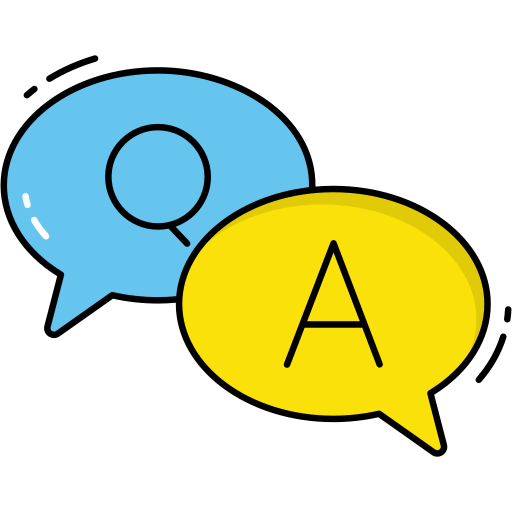 Question and answer Generic Thin Outline Color icon