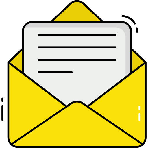 Mail Generic Thin Outline Color icon