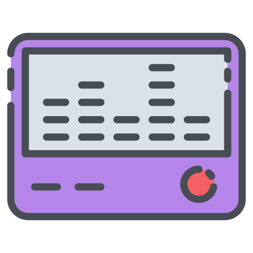 Audio player Generic Outline Color icon