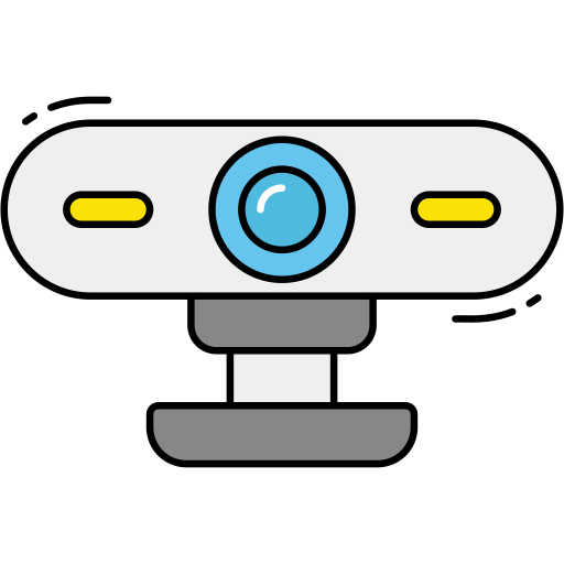 webcam Generic Thin Outline Color icon